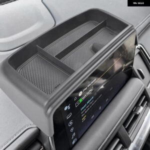 シボレー ダッシュボード ボックス オーガナイザー タホ/サバーバン/GMCユーコン2021-23インテリア電話ホルダーセンターコンソール トレイ