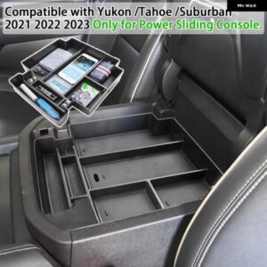 シボレー コンソール コンソール オーガナイザー ストレージ トレイ 2024-2021 GMC ユーコン タホ サバーバン アクセサリー パワー