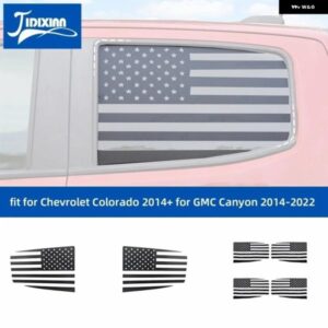 シボレー コロラド 2014 アップ GMC キャニオン 2014-2022 車外装リア窓ガラス 装飾 デカールステッカー カスタムパーツ アクセ