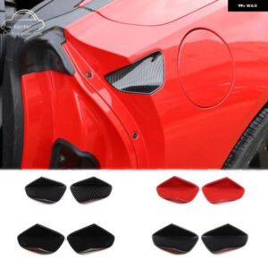 シボレー コルベット C7 2014-2019 ABS カーボンスタイル ドアアウターハンドルボウルカバー トリム ステッカー 車アウターアクセサ