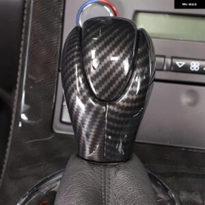 シボレー コルベット C6 2005-2013 ABS ブラック/カーボンカーギアシフトヘッドカバー トリム ステッカー カーアクセサリー カスタ