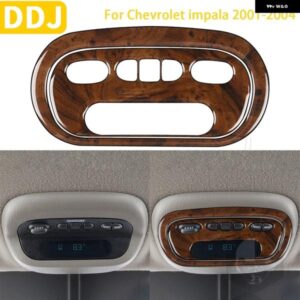 シボレー インパラ 2001/04/01 アクセサリー木目調プラスチック車内ヘッドライト スイッチボタンパネルトリム ステッカー カスタムパーツ