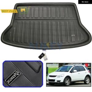 スズキ SX4 2006-13 ハッチバックブーツライナーリアトランクマットカーゴトレイフロアカーペットプロテクター カスタムパーツ アクセサリ