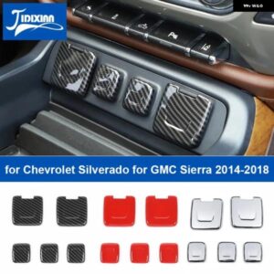 シボレー 電源 USB ソケット 装飾 カバー ステッカー シルバラード GMC シエラ 2014-2018 アクセサリー カスタムパーツ アクセ