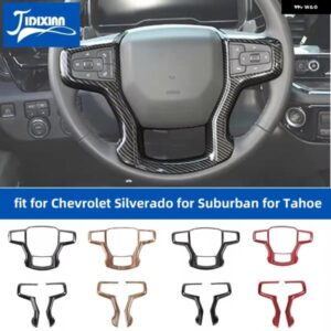 シボレー ステアリングホイール 装飾 カバー タホ 2021 アップサバーバン 2020 アップ シルバラード 2019-23 アップ カスタムパ