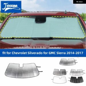 シボレー シルバラード GMC シエラ 2014-16 フロントガラス サンシェードカバー インテリアアクセサリー カスタムパーツ アクセサリー