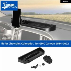 シボレー コロラド 2014-2022 GMC キャニオン 2014-2022 カーセンターコンソール 電話ホルダー ボックス カスタムパーツ ア