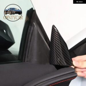 シボレー ABS カーボン/レッド コルベット C8 Z06 Z51 2020-2023 ドア A ピラートリム カバー スピーカーカバー ステッ