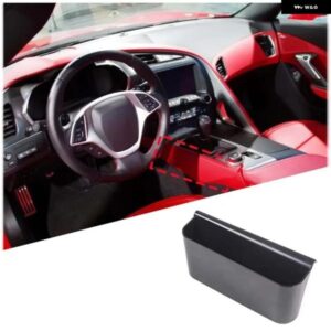 シボレー コルベット C7 2014-19 ABS ブラックカーセンターコントロール ボックス 携帯電話 ラックインテリアアクセサリー カスタムパ
