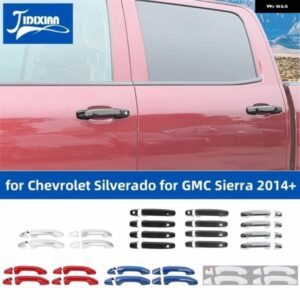 シボレー シルバラード GMC シエラ 2014-18 アップ車外装ドアハンドル 装飾 シェルカバー カスタムパーツ アクセサリー 交換用部品 互