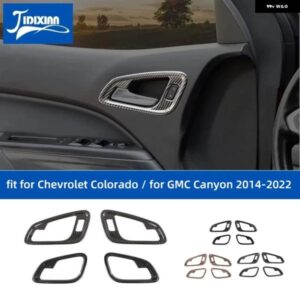 シボレー インテリアドアハンドルボウル 装飾 カバー コロラド GMC キャニオン 2014-2022 インテリアアクセサリー カスタムパーツ ア