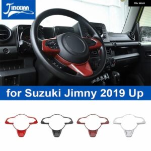 スズキ インテリアモールディングステアリングホイール 装飾 カバー アクセサリー ジムニー 2019-23 アップ カスタムパーツ アクセサリー