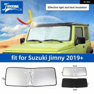 スズキ ジムニー 2019-24 アップフロントガラス サンシェードカバー パッド カスタムパーツ アクセサリー 交換用部品 互換品
