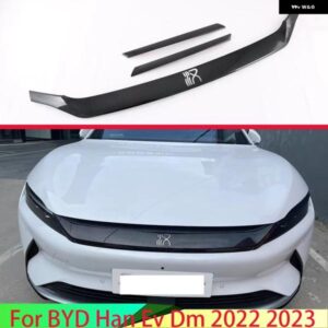 BYD ハン EV DM 2022 2023 カーアクセサリーフロントセンターメッシュグリル カバー ラジエーターストリップトリム 装飾 カスタムパーツ ア