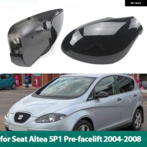 カーボンパターンミラー カバー ブラックミラー カバー シートアルテア 5P1 フェイスリフト前 2004-2008 バックミラー カバー カスタムパー