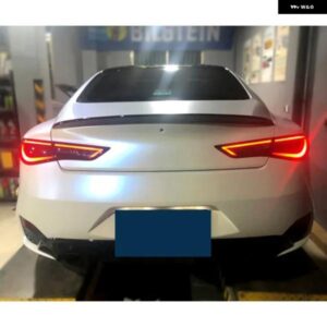 トランクスポイラー インフィニティ Q60 Q60S 2017-2020 ABS プラスチックカーアクセサリーリアテールウイング カスタムパーツ アクセサリ