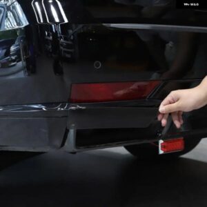 キャデラック エスカレード 2021-23 ABS ブラックリアフォグランプ カバー ステッカー 車 外装 アクセサリー カスタムパーツ アクセサリー