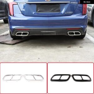 キャデラック CT4 CT5 2020-2023 CT6 2023-2025 ステンレス テールマフラーマフラー出力カバー トリム カーアクセサリー カスタムパーツ ア