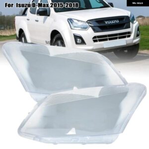 いすゞ D-MAX DMAX 2015-18 ヘッドライト レンズカバー ヘッドライト ランプ クリアランプ シェードシェルカーアクセサリー カスタムパーツ