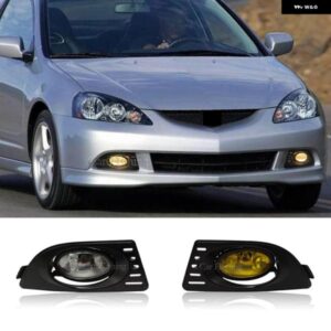 フロントバンパー ライト アキュラ RSX 2005 2006 2007 ドライブフォグランプ ハーネスキットフォグライト カバー 黄色レンズハロゲン カス
