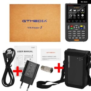 V8 FINDER2 衛星ファインダーデジタル FTA DVB-S/S2/S2X 信号検出器受信機 LCD 画面調整衛星テレビディッシュ カスタムパーツ アクセサリー