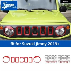スズキ ジムニー 2019-24 アップ車フロント挿入グリル ヘッドライト ライト ランプ 装飾カバー カスタムパーツ アクセサリー 交換用部品