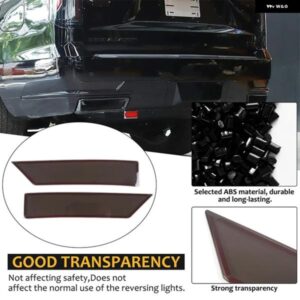 キャデラック エスカレード 2021-2023 ABS クリアグレーリアフォグランプ カバー ステッカー 車 外装 アクセサリー 2個 カスタムパーツ ア
