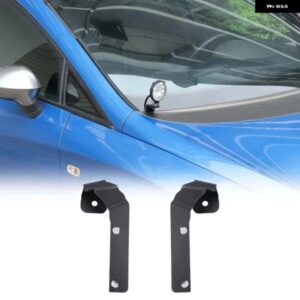 SEAT LEON 2008-2012 カーボンブラックカーフードサーチライト LED スポットライト ブラケットトリム カーアクセサリー ランプ 除く カスタ