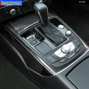 スタイリングセンターコンソールギアシフトフレーム装飾ステッカー トリム AUID A6 C7 2012-2018 カーボンカラーアクセサリー カスタムパー