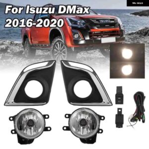 フォグライト いすゞ D-MAX 2016-19 フロントバンパー ハロゲンフォグランプ フレーム駆動カーパーツカバー アクセサリー カスタムパーツ