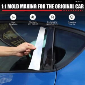 SEAT LEON 2008-2012 ステンレス ピラーポストドアセンターミドル B C ステッカー トリム ウィンドウ コラムカバー アクセサリー カスタム