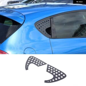 セアト レオン 2008-2012 合金黒車リア三角窓ハニカム装飾パネル ステッカー アクセサリー カスタムパーツ アクセサリー 交換用部品 互換品