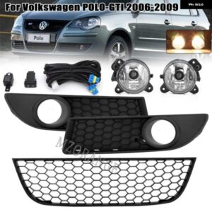 フォグランプ VW ポロ GTI 9N3 MK4 38626 フロントバンパー ヘッドライト カバー アンダーグリル ワイヤーアクセサリー カスタムパーツ ア