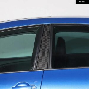 セアト レオン 39783 カーボンドア窓センター B ピラーポストトリム カバー ステッカー カーアクセサリー カスタムパーツ アクセサリー 交