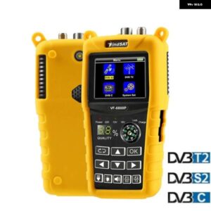 VF 6800P 衛星ファインダー DVB-T2 DVB-S2 DVB-C MPEG4 デジタル衛星ファインダーメーター 2.4インチ LCD HD TV チューナー カスタムパーツ