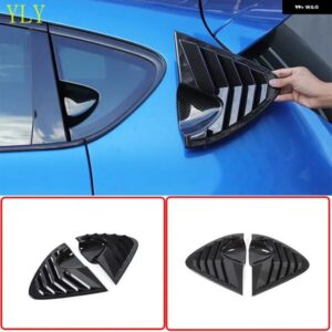 セアト レオン 2008-2012 ABS ブラック車リアサイドウィンドウ ブラインド装飾カバー ステッカー 車 外装 アクセサリー 2個 カスタムパーツ