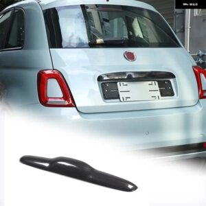 フィアット 500 2010-2023 ABS カーボンスタイルテールゲートトリム 装飾ステッカー 外装 モールドアクセサリー カスタムパーツ アクセサリ