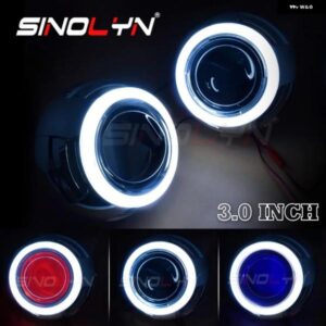 3.0インチ バイキセノンレンズエンジェルアイ H7 H4 ヘッドライト H1 HID プロジェクターレンズカーライト スタイリングカーアクセサリーチ