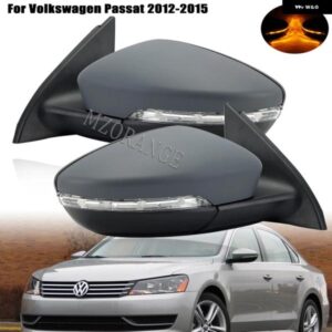 サイドミラー アセンブリ VW パサート B7 2012-16 車加熱ミラー ガラス 自動折りたたみウインカーライト 6 ワイヤー カスタムパーツ アクセ