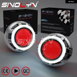 3インチ バイキセノンプロジェクターレンズ H7 H4 ヘッドライト LED エンジェルアイ DRL オートライト H1 HID スーパーレンズカーアクセサリ