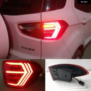 2個 LED テールライト ECOSPORT 2013-2020 テールライト フォグランプ リアランプ DRL + ブレーキ + パーク + 信号電球装飾ランプ カスタム