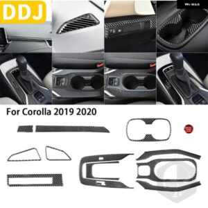 カローラ 2019 2020 アクセサリーカーボン 12個 フルインテリア スーツステッカー 装飾 カスタムパーツ アクセサリー 交換用部品 互換品
