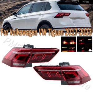 LED テールライト アセンブリウィンカーライト ブレーキ ライト ランプ リアフォグランプ VW ティグアン 2017-21-2023 カスタムパーツ アク