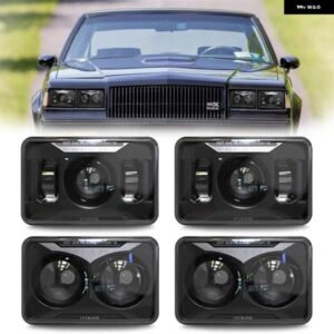 4X6 LED ヘッドライト HI/LO ビーム H4656 H4651 H4652 H4666 H6545 フレイトライナー ピータービルト ケンワース オールズモビル カットラ