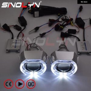 LED エンジェルデビルアイレンズフルキット H4 H7 ヘッドライト レンズ 2.5 HID バイキセノンプロジェクターレンズライト アクセサリーチュ