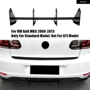 黒リアバンパー ディフューザー スプリッタースポイラー 自動リアバンパー テールリップスポイラー アクセサリー VW ゴルフ 6 MK6 2008-201
