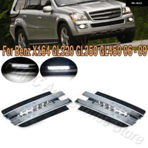 フロント LED デイタイム ランニングライト DRL ケーブルなしメルセデス W164 X164 X204 ML350 ML450 GL450 A1649060251 カスタムパーツ ア
