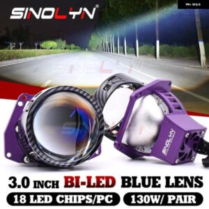 3インチ 19000LM ブルー BI LED レンズライト エンジェルアイズ ヘッドライト プロジェクター HELLA 3R LED ライト カーアクセサリー カス