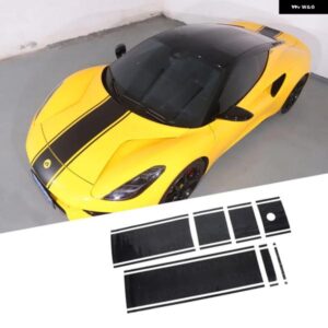 ロータス EMIRA 2021-23 フロントフードリアトランクストライプデカールステッカー 自動車レースボディストライプデカール カスタムパーツ