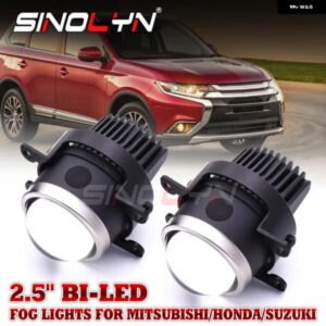 スズキ 2.5インチ BI LED フォグランプ ホンダ シビック アコード CR-V/ スバル フォレスター アウトバック/ 三菱 / 日産 /